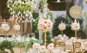 A gorgeous gold and blush luxury destination wedding in Rome